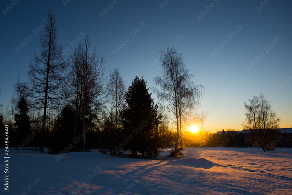 First sun rays in High Tatras mountains First sun rays in High Tatras mountains