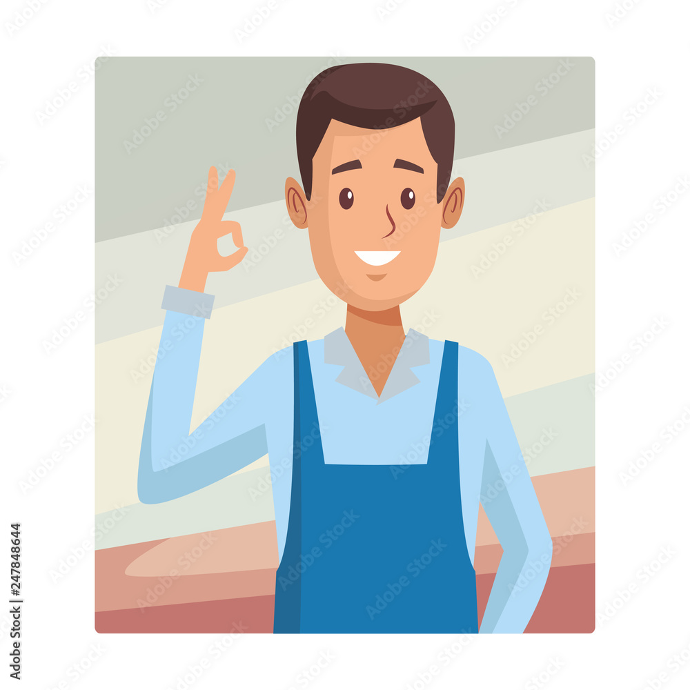 restaurant waiter upperbody cartoon restaurant waiter upperbody cartoon