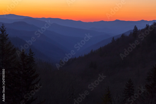 Sunrise at Newfound Gap