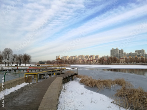 Waterfront City winter scenery © YuanGeng
