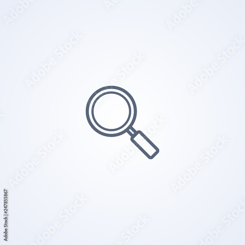 Wallpaper Mural Magnifier, vector best gray line icon Torontodigital.ca