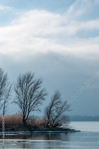 river Bank on the outskirts of the city