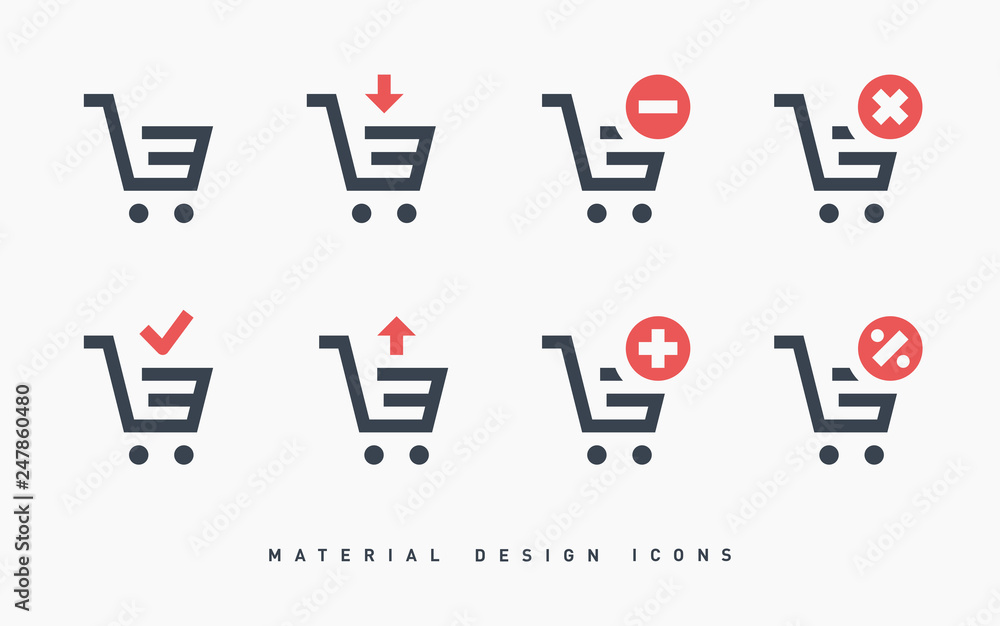 shopping cart line vector minimalistic icon shopping cart line vector minimalistic icon