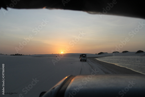 sun, car, sand © macson