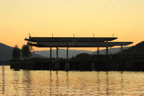 pier at sunset