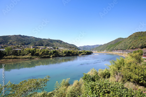 四万十川の流れ