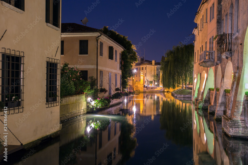 Città di treviso, canale dei Buranelli, Veneto, Italia