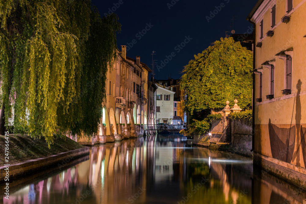 Città di treviso, canale dei Buranelli, Veneto, Italia