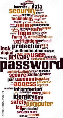 Password word cloud