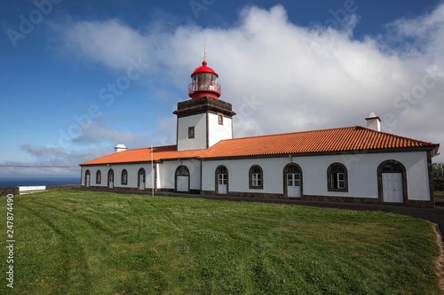 Lighthouse in Lajes das Flores, Island of Flores, Azores, Portugal, Europe photo