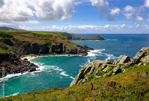 Cliffs near Zennor, Cornwall, England, Great Britain photo