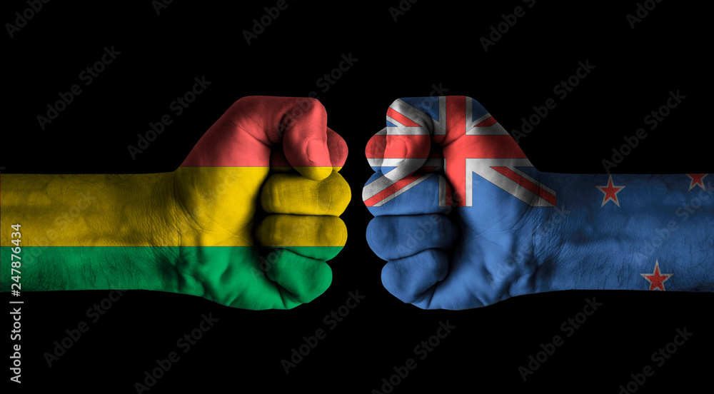 Fototapeta premium Bolivia vs New zealand