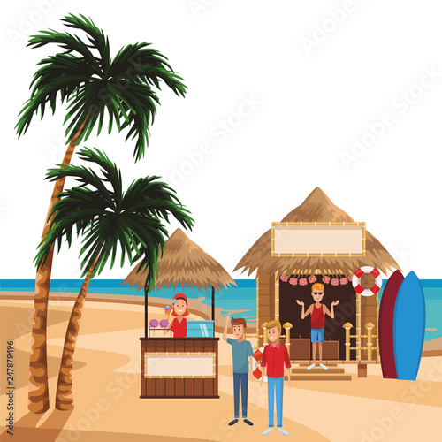 beach summer cartoon