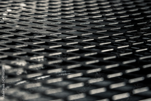 black metal mesh texture for the whole frame