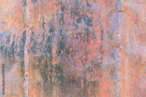 Dark worn rusty metal for texture background.