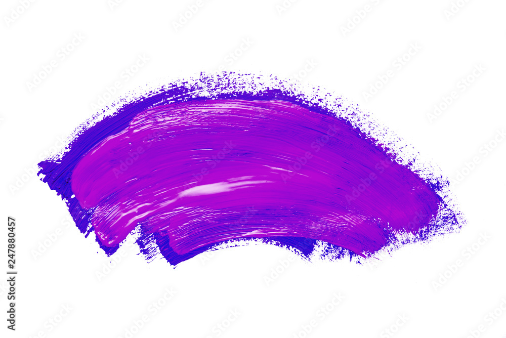 Abstraction for the background, drawing with colorful paints on a white isolated background
