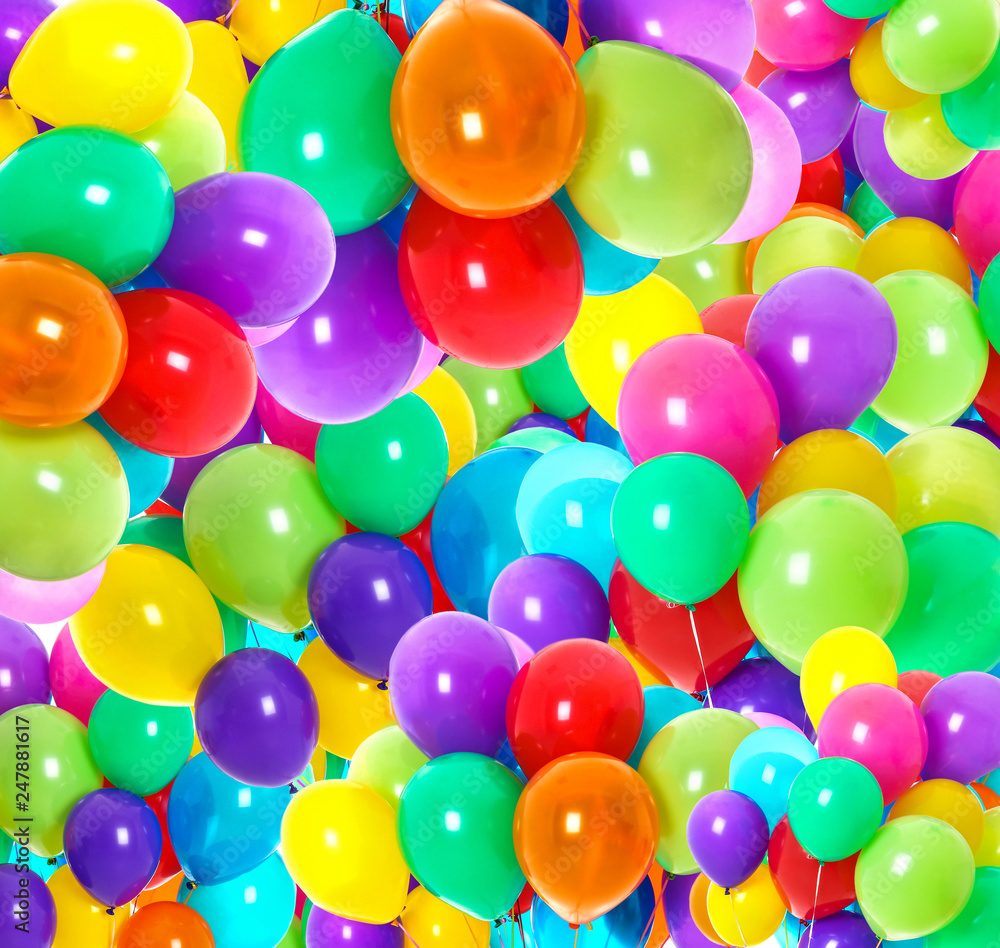 Bright and colorful air balloons as background Bright and colorful air balloons as background