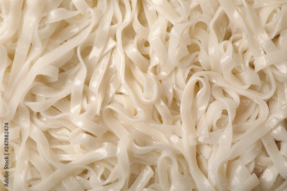 Delicious rice noodles as background, top view Delicious rice noodles as background, top view