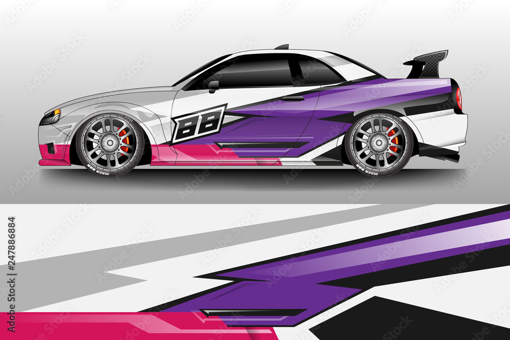 Car decal wrap company designs vector . Livery wrap company , van , cargo, truck . Car decal wrap company designs vector . Livery wrap company , van , cargo, truck .