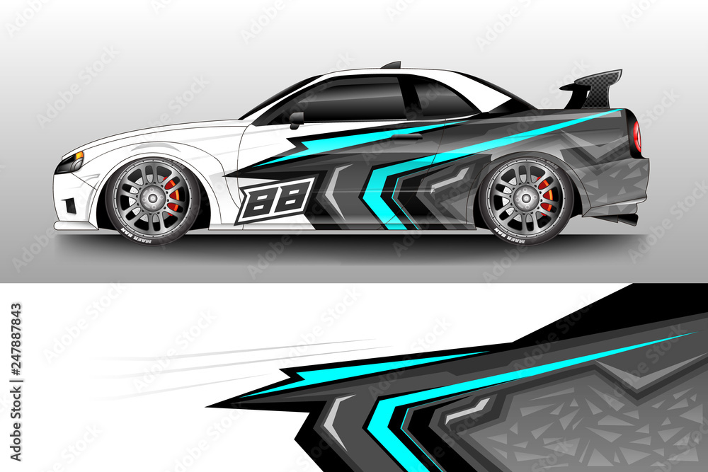 Car decal wrap company designs vector . Livery wrap company , van , cargo, truck . Car decal wrap company designs vector . Livery wrap company , van , cargo, truck .