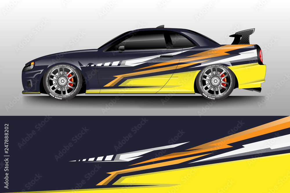 Car decal wrap company designs vector . Livery wrap company , van , cargo, truck . Car decal wrap company designs vector . Livery wrap company , van , cargo, truck .