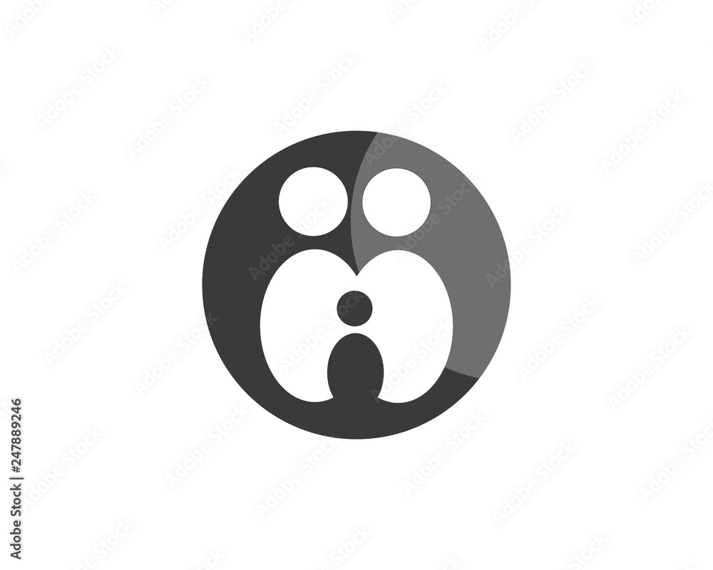 Adoption and community care Logo template vector Adoption and community care Logo template vector