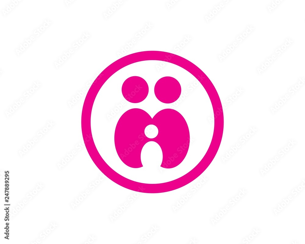 Adoption and community care Logo template vector Adoption and community care Logo template vector