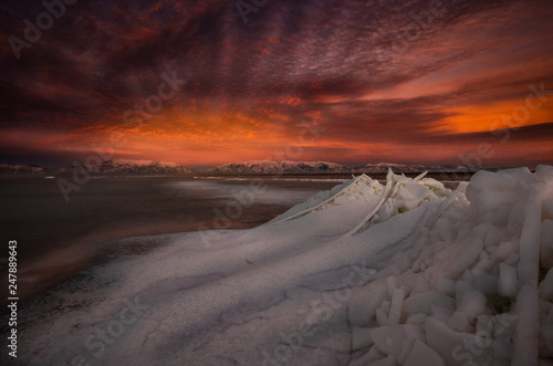 Great Salt Lake sunset