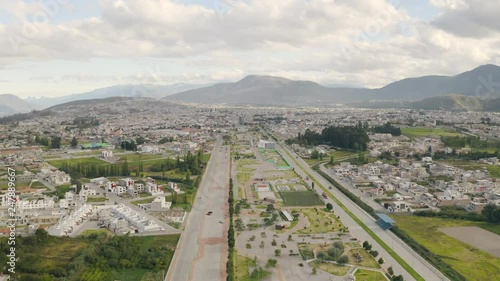 Ibarra, Ecuador, from above drone photo