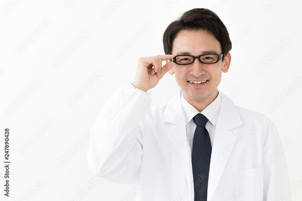 portrait of young asian doctor isolated on white background portrait of young asian doctor isolated on white background