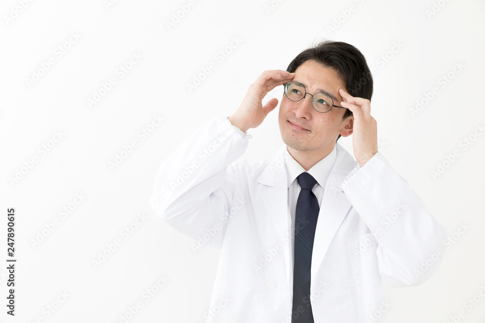 portrait of young asian doctor isolated on white background portrait of young asian doctor isolated on white background