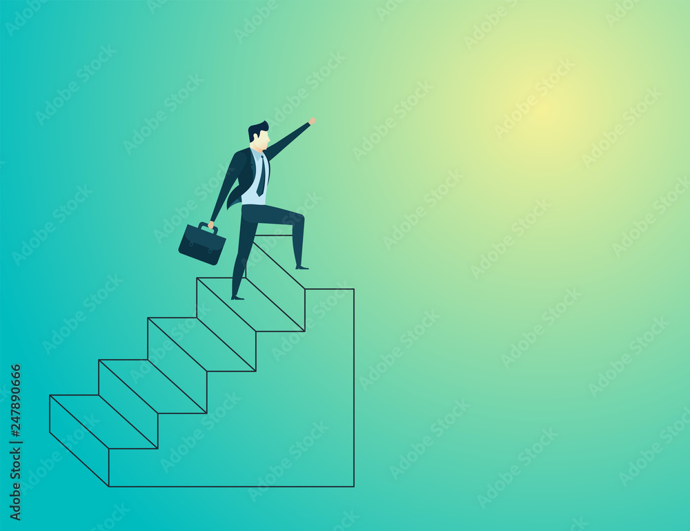 businessman climb up stairs businessman climb up stairs