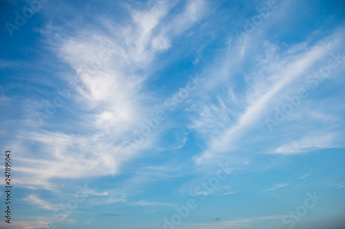 White clouds in the sky