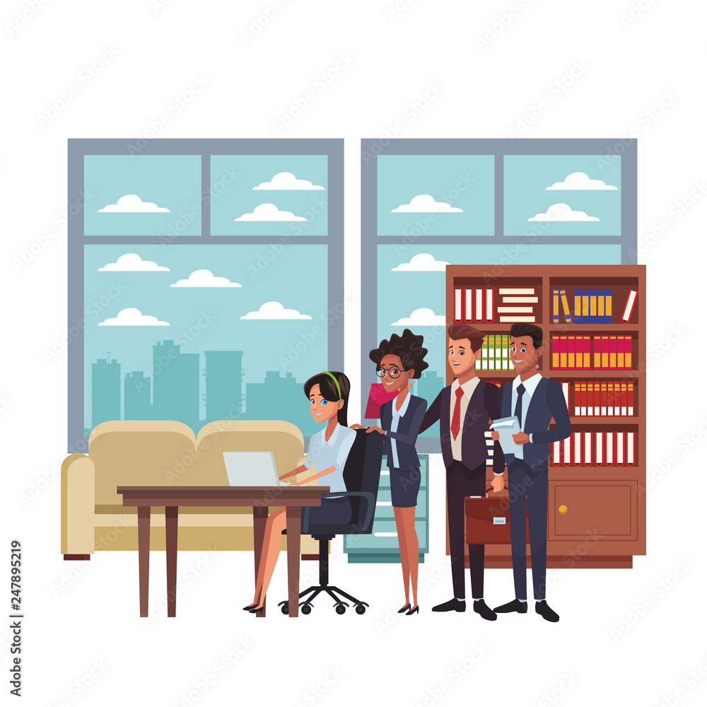 executive business coworkers cartoon executive business coworkers cartoon