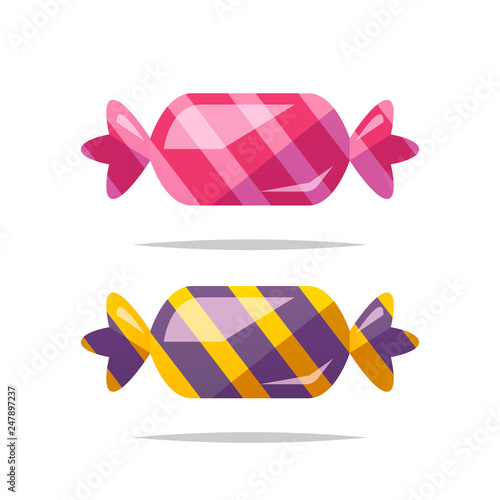 Cartoon candy vector isolated illustration