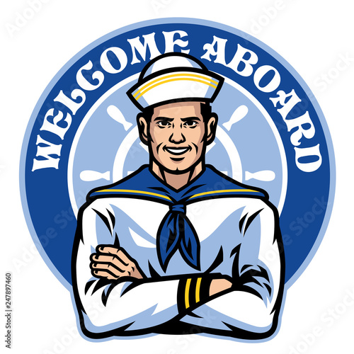 sailor badge design