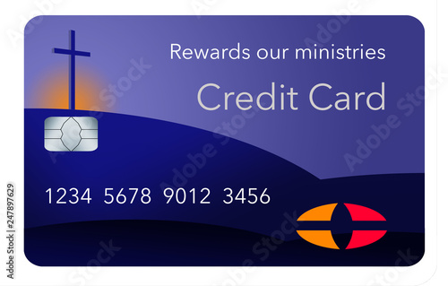 Here is a credit card sponsored by a religious entity that gives rewards back to the ministry when used by parishoners. photo