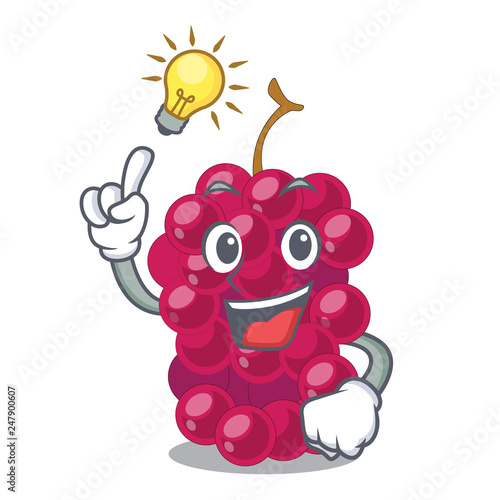 Have an idea mulbery fruit isolated with the cartoons
