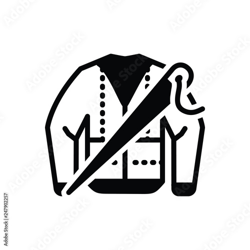 Black solid icon for bespoke 