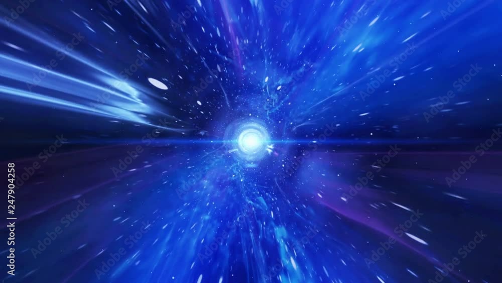 VJ Time vortex tunnel background.Wormhole though time and space.Seamless loop wormhole straight through time and space, warp straight ahead through this science fiction.