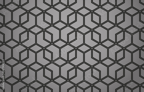 The geometric pattern with lines. Seamless vector background. Black texture. Graphic modern pattern. Simple lattice graphic design