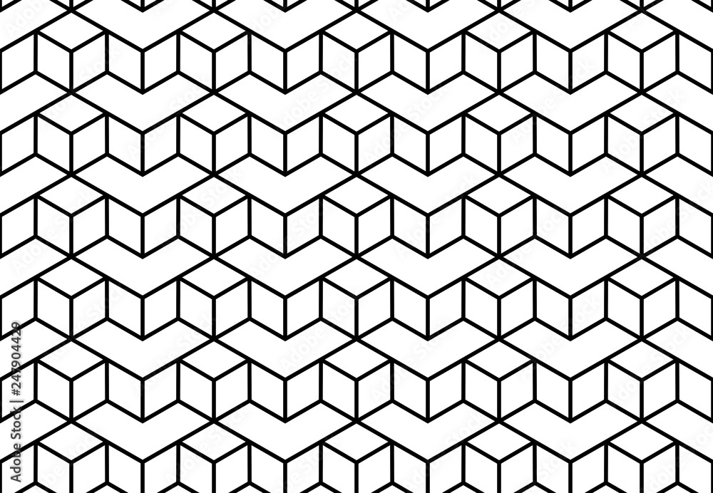 The geometric pattern with lines. Seamless vector background. White and black texture. Graphic modern pattern. Simple lattice graphic design The geometric pattern with lines. Seamless vector background. White and black texture. Graphic modern pattern. Simple lattice graphic design
