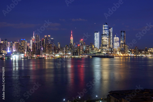 Manhattan Blue Hour Reflection © internetebiz