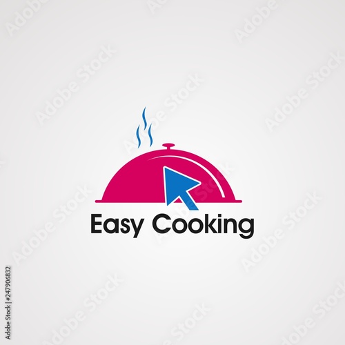 easy cooking logo vector,icon,element,and template