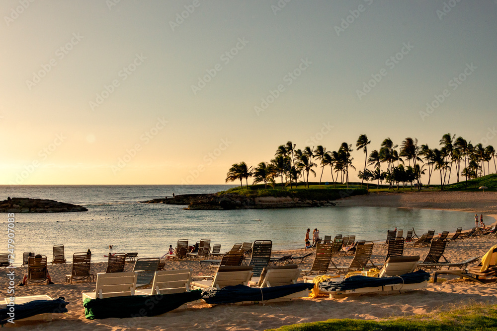 Obraz premium Sunset in Hawaii