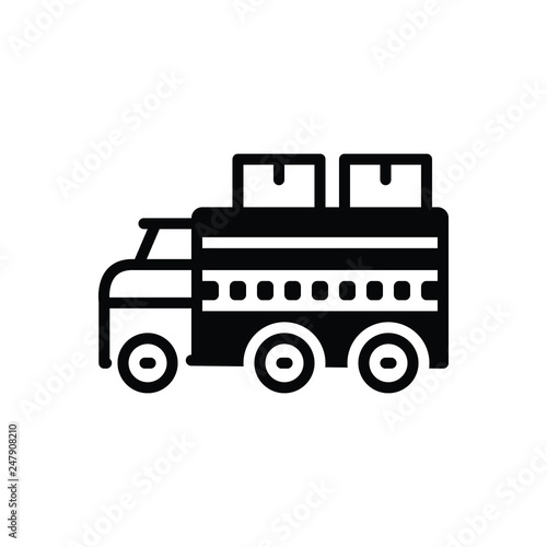 Blacksolid icon for load weight 