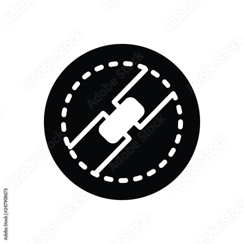Black solid icon for block 