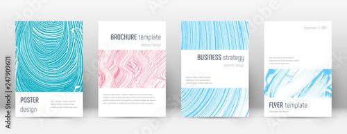 Cover page design template. Minimalistic brochure  © Begin Again