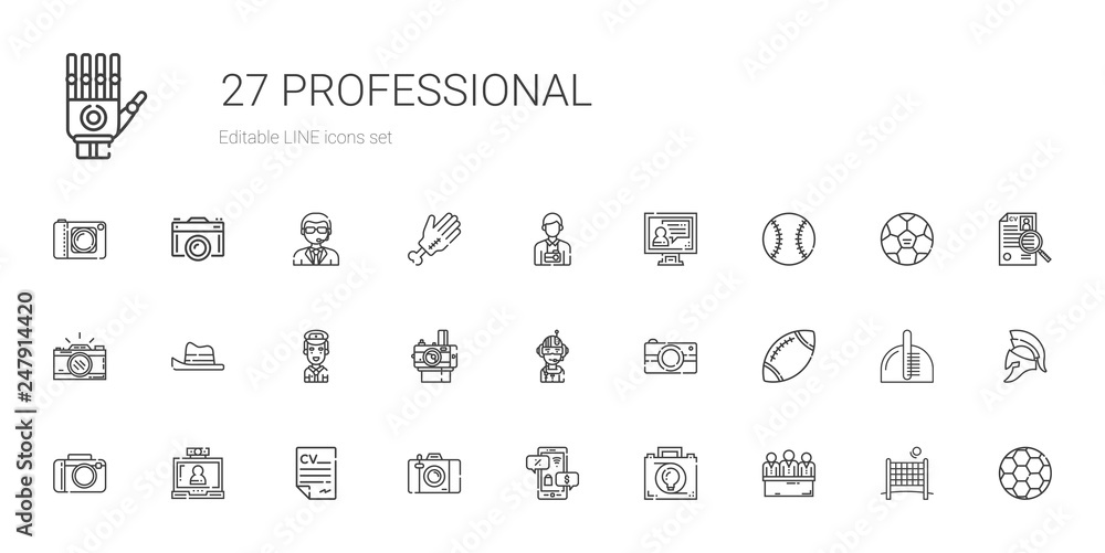 professional icons set professional icons set