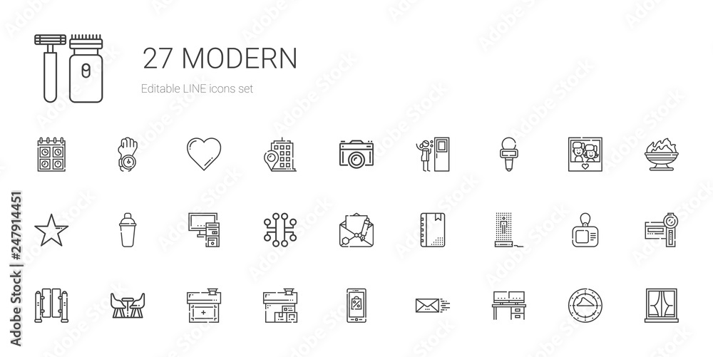 modern icons set